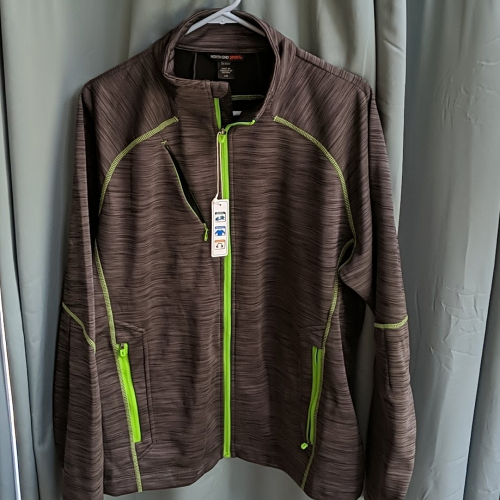 Men's athletic full zip jacket